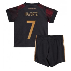 Maillot de foot Allemagne Kai Havertz #7 Extérieur enfant Monde 2022 Manches Courte (+ pantalon court)